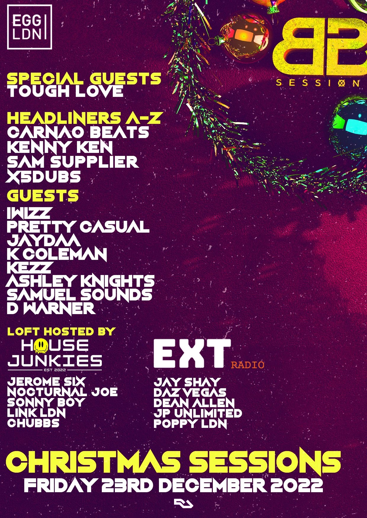 BB Sessions   Line up Poster