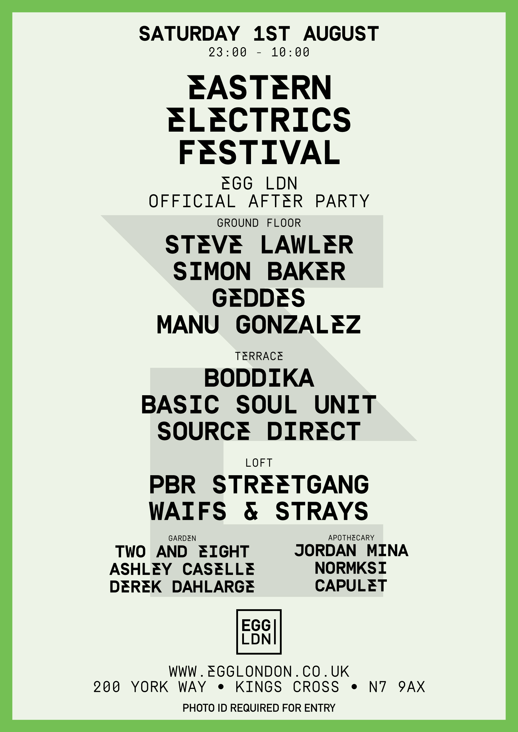 EASTERN Electrics A3PosterLineUp2